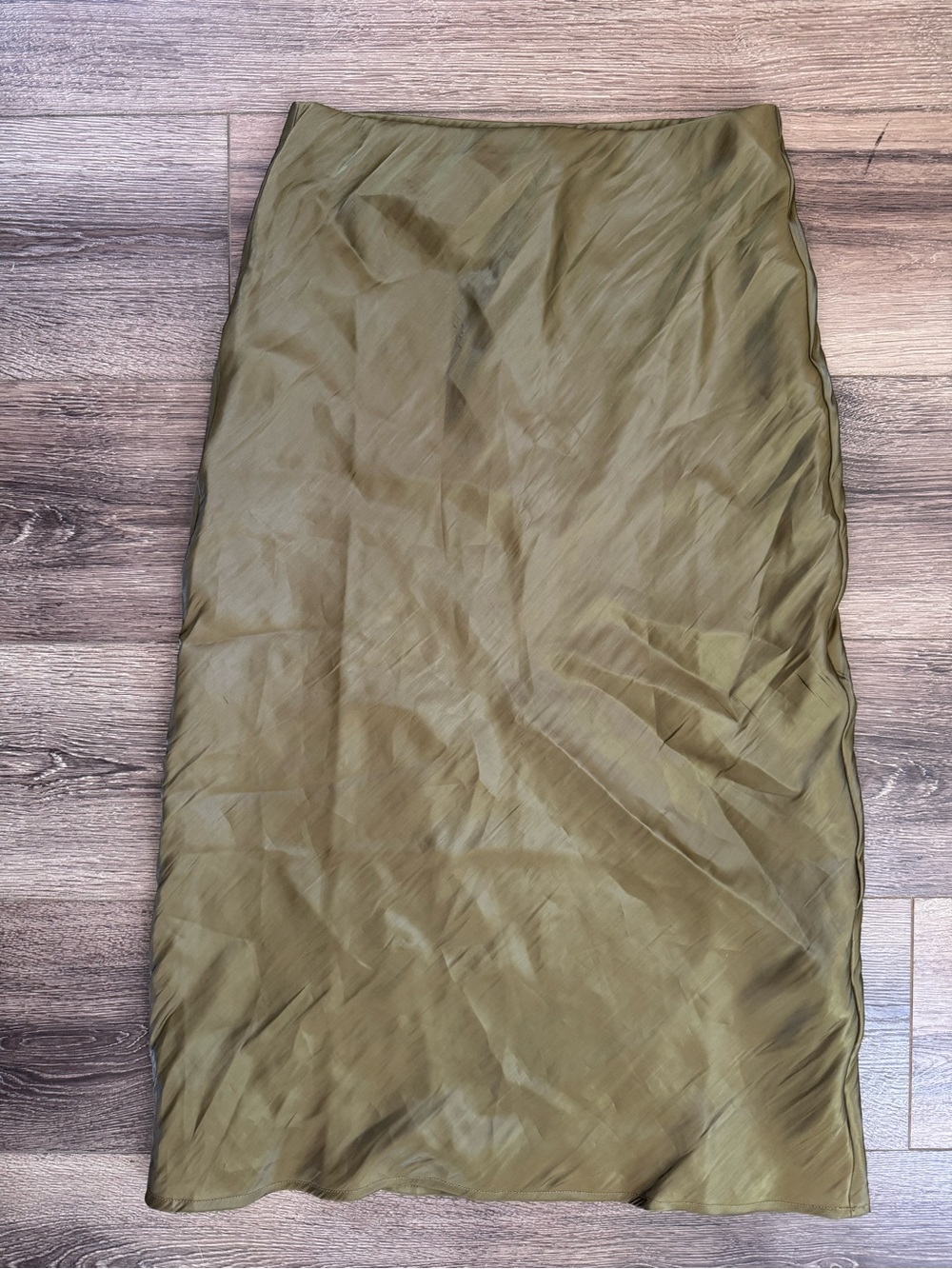Anthropologie Olive Green Midi Skirt